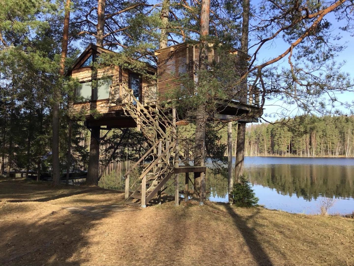 فيلا Treehouse Ciekurs Dukuri المظهر الخارجي الصورة