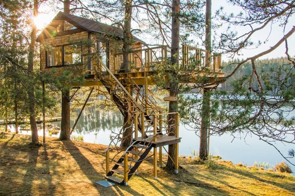 فيلا Treehouse Ciekurs Dukuri المظهر الخارجي الصورة